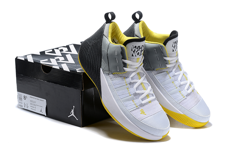 Jordan Why Not Zero.2 White Grey Yellow Shoes